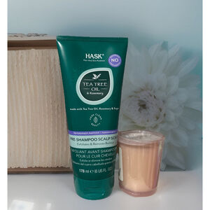 Hask TEA TREE OIL & ROSEMARY Pre-Shampoo Scalp Scrub for All Hair Types,...